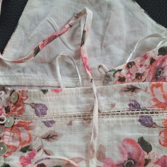 Zara Floral Tie Crop Top - Picture 11 of 13